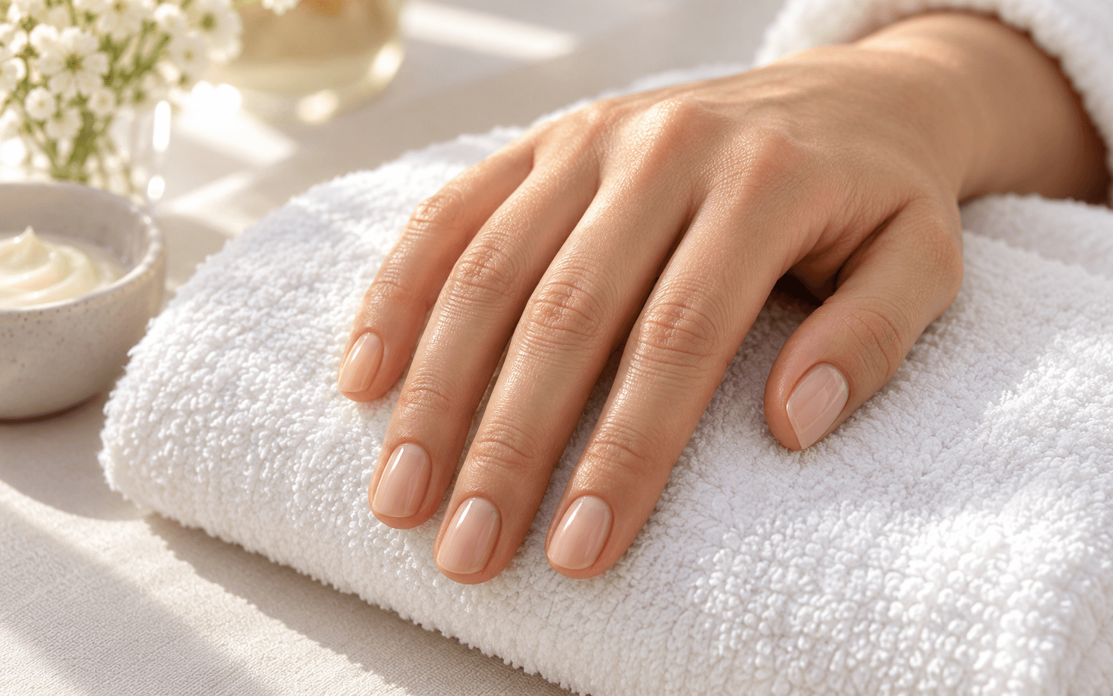 AI service illustration · Manicure